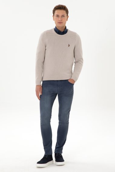 شلوار جین  نیلی  اندامی  مردانه یو اس پولو | US POLO ASSN