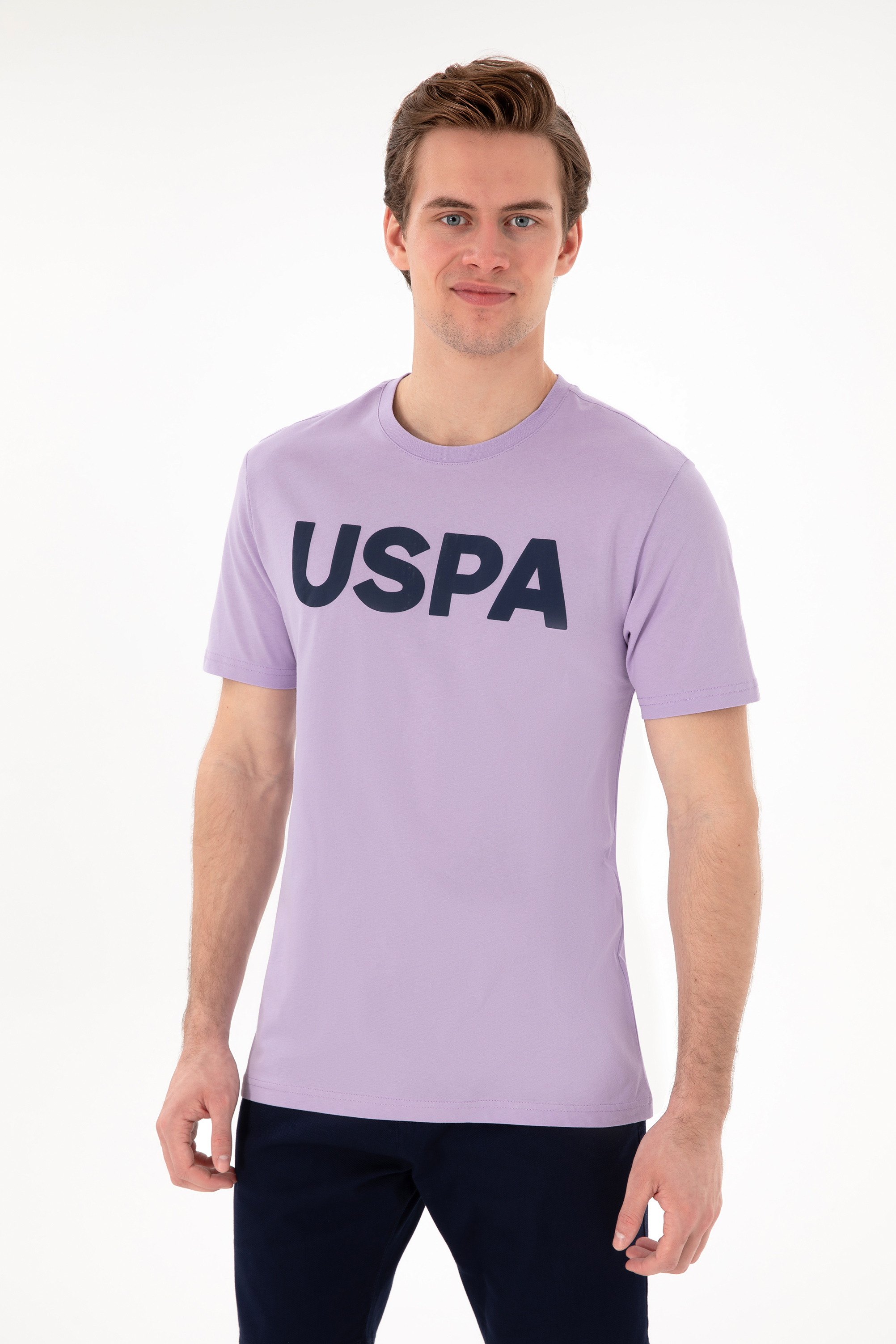 تی شرت یقه گرد رگولار فیت آستین کوتاه رگولار یقه گرد مردانه یو اس پولو | U.S. Polo Assn.