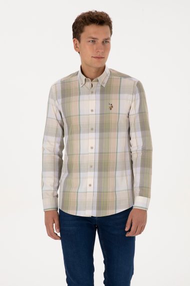 پیراهن  یاسی  اندامی  مردانه یو اس پولو | US POLO ASSN