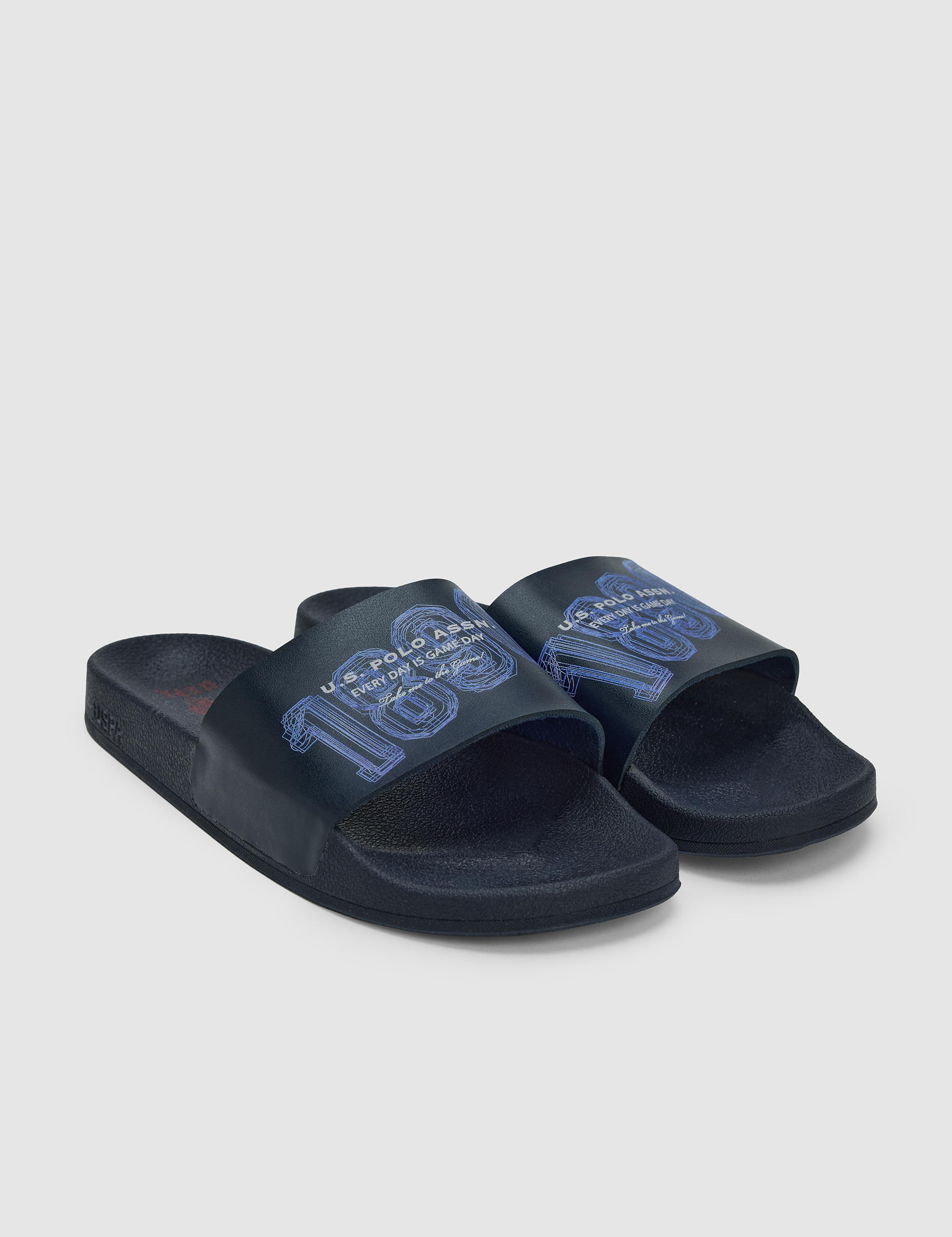 دمپایی لاجورد استاندارد فیت مردانه یو اس پولو | US POLO ASSN