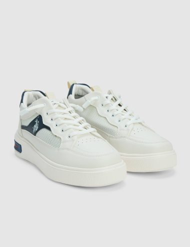 کفش ورزشی  سفید  استاندارد فیت  مردانه یو اس پولو | US POLO ASSN