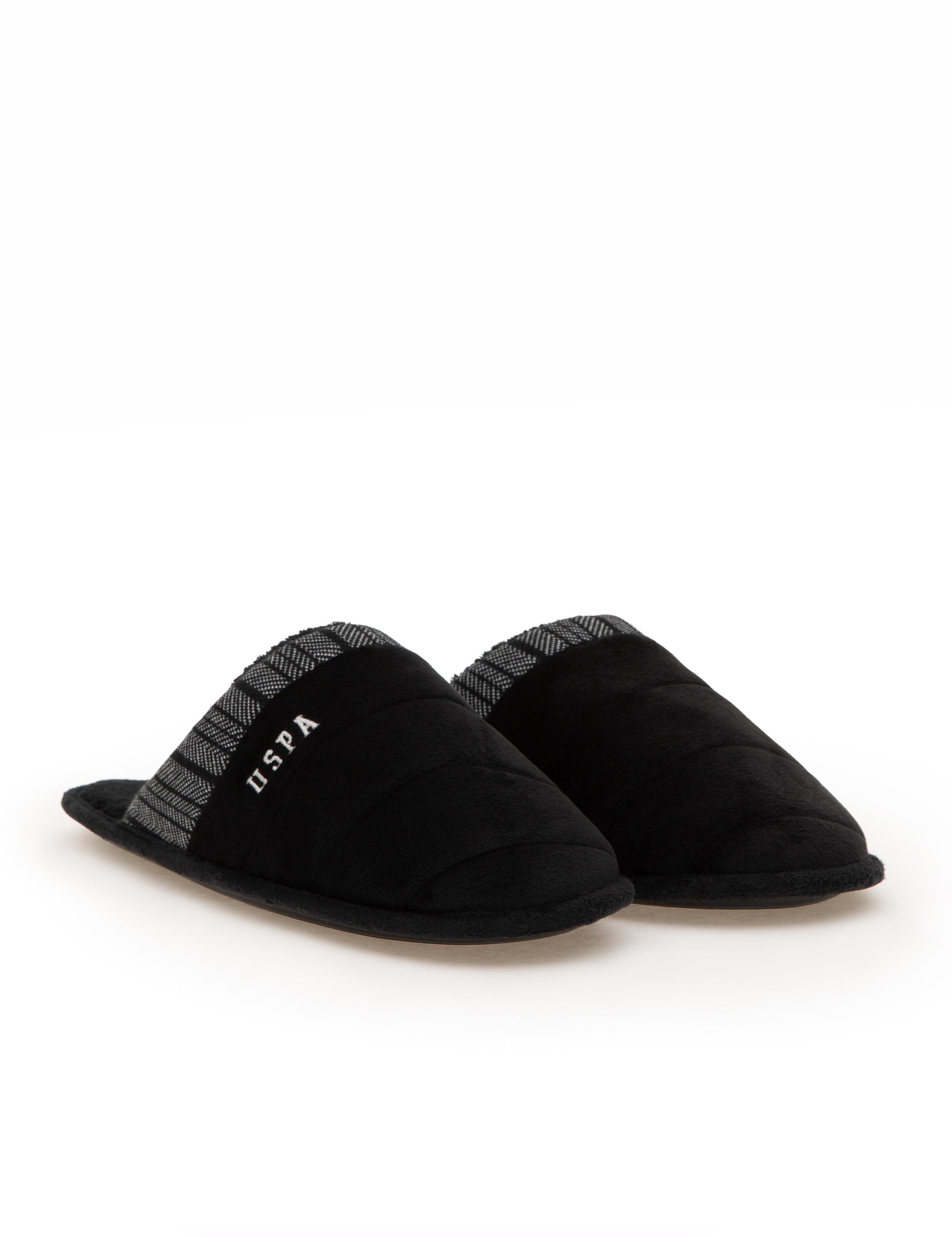 دمپایی سیاه استاندارد فیت مردانه یو اس پولو | US POLO ASSN