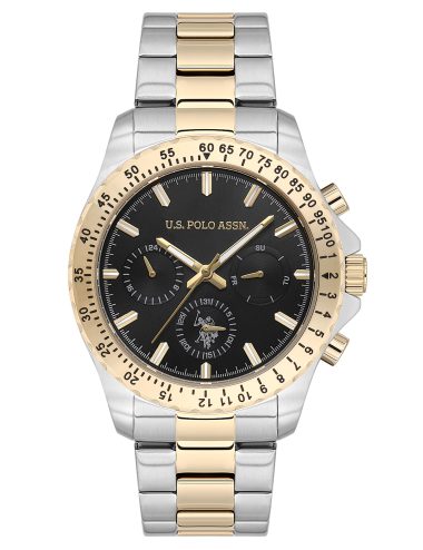 ساعت مچی  طلایی  استاندارد فیت  مردانه یو اس پولو | US POLO ASSN