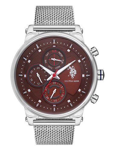 ساعت مچی  خاکستری روشن  استاندارد فیت  مردانه یو اس پولو | US POLO ASSN