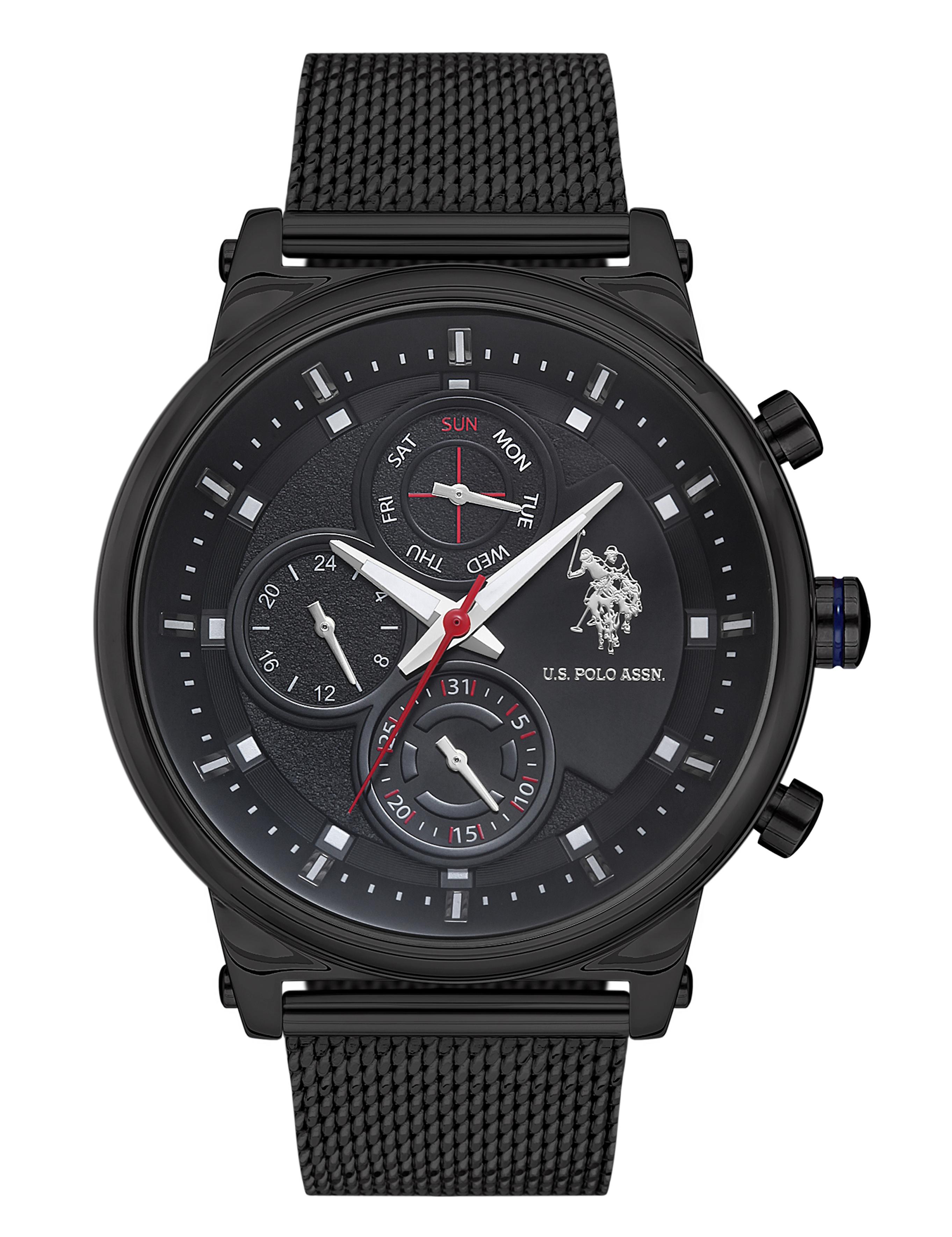 ساعت مچی سیاه استاندارد فیت مردانه یو اس پولو | US POLO ASSN