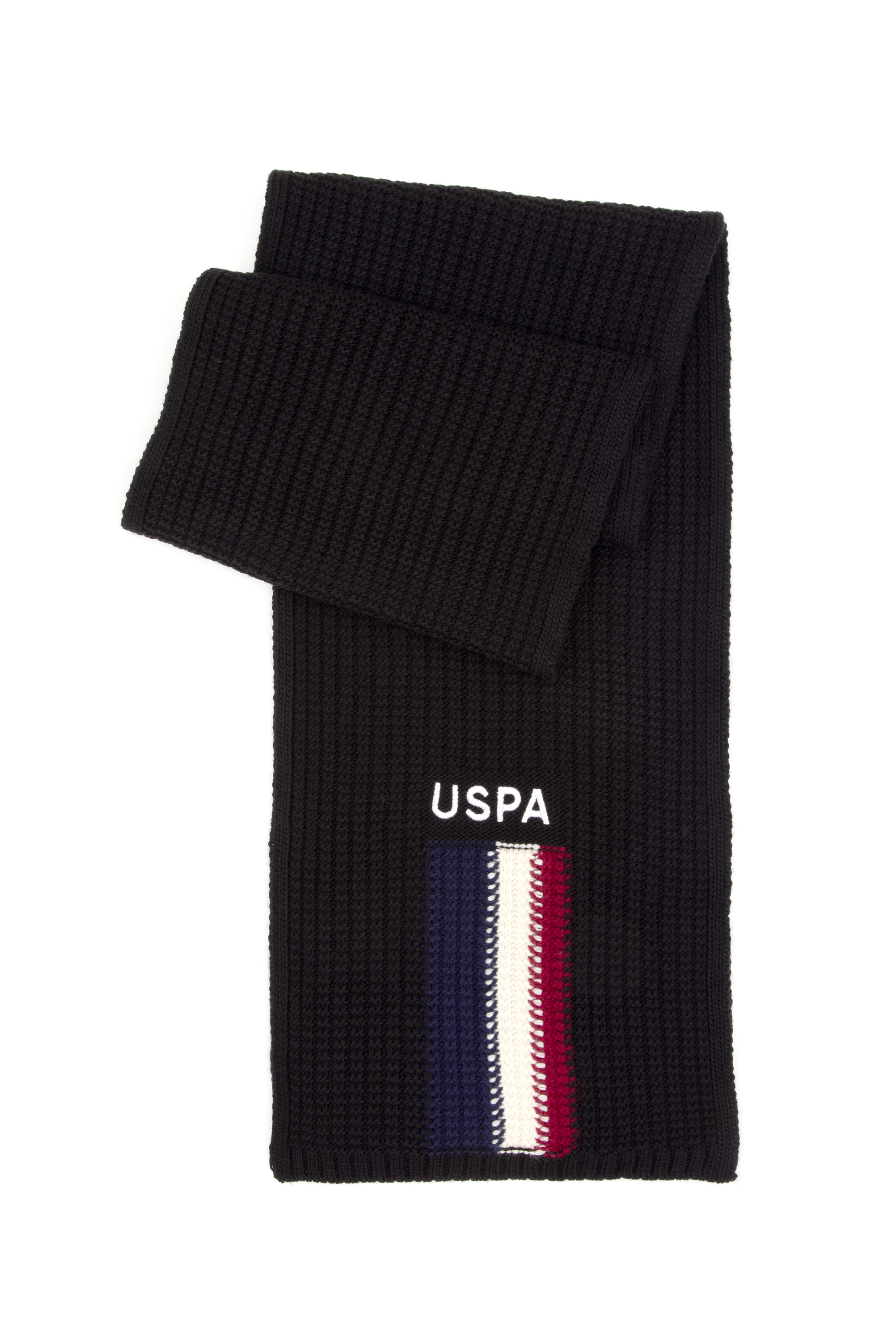 شال گردن سیاه استاندارد فیت مردانه یو اس پولو | US POLO ASSN
