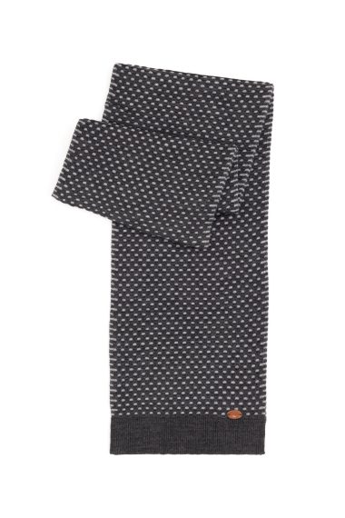 شال گردن  زغالی ملانژ  استاندارد فیت  مردانه یو اس پولو | US POLO ASSN