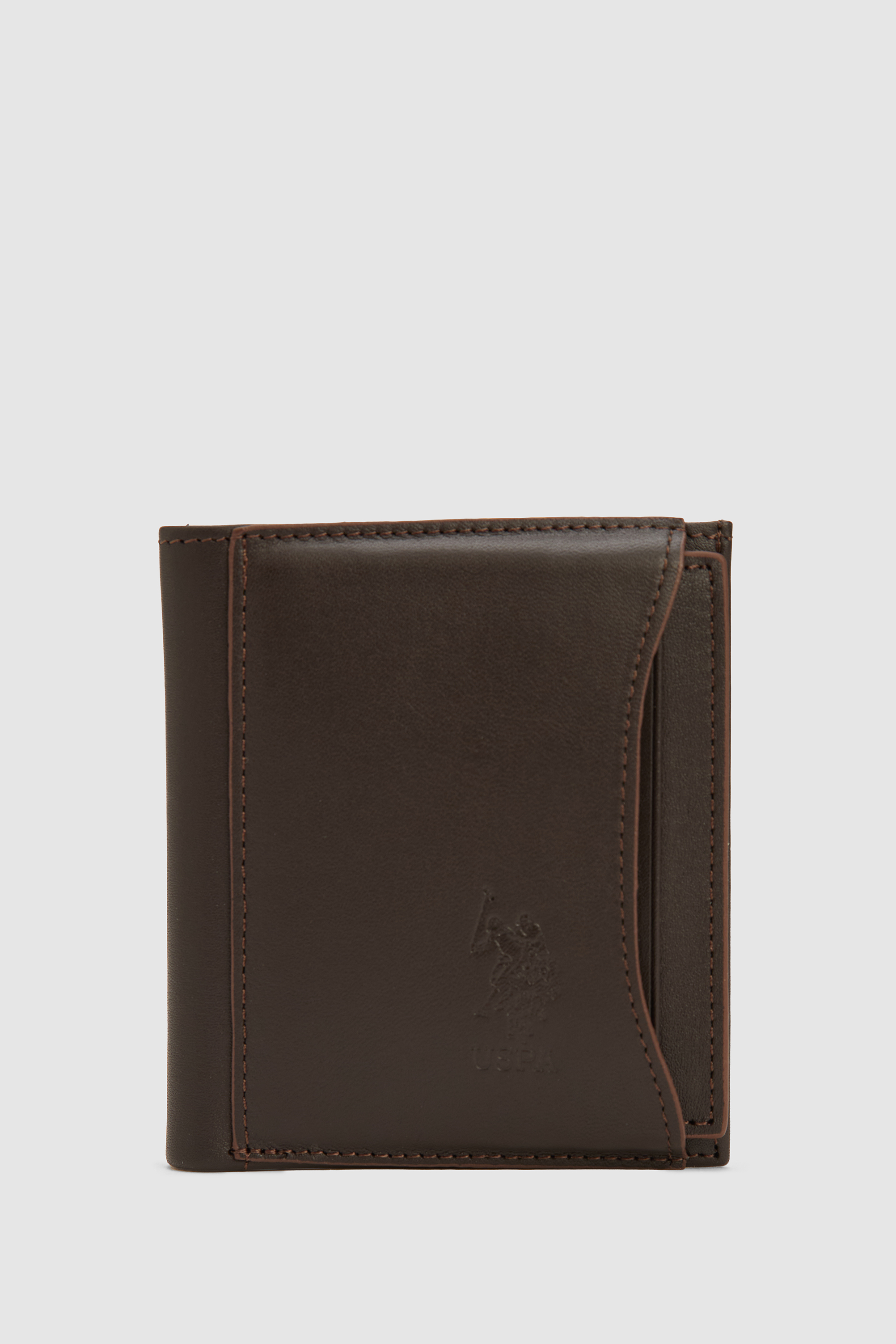 کیف پول قهوه ای استاندارد فیت مردانه یو اس پولو | US POLO ASSN