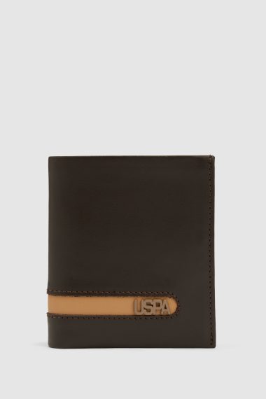 کیف پول  قهوه ای  استاندارد فیت  مردانه یو اس پولو | US POLO ASSN