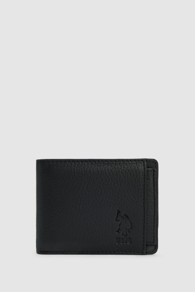 کیف پول  سیاه  استاندارد فیت  مردانه یو اس پولو | US POLO ASSN