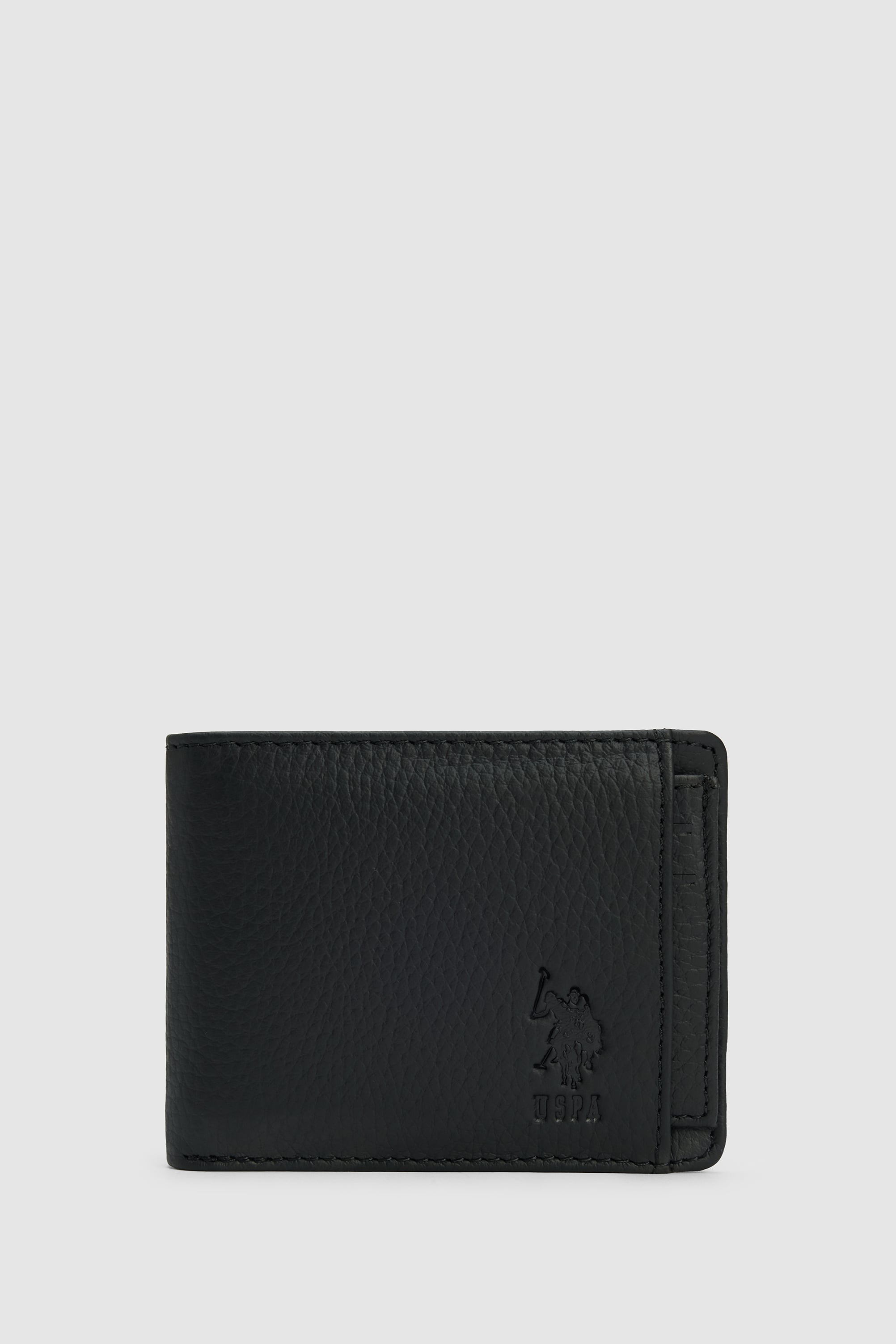 کیف پول سیاه استاندارد فیت مردانه یو اس پولو | US POLO ASSN
