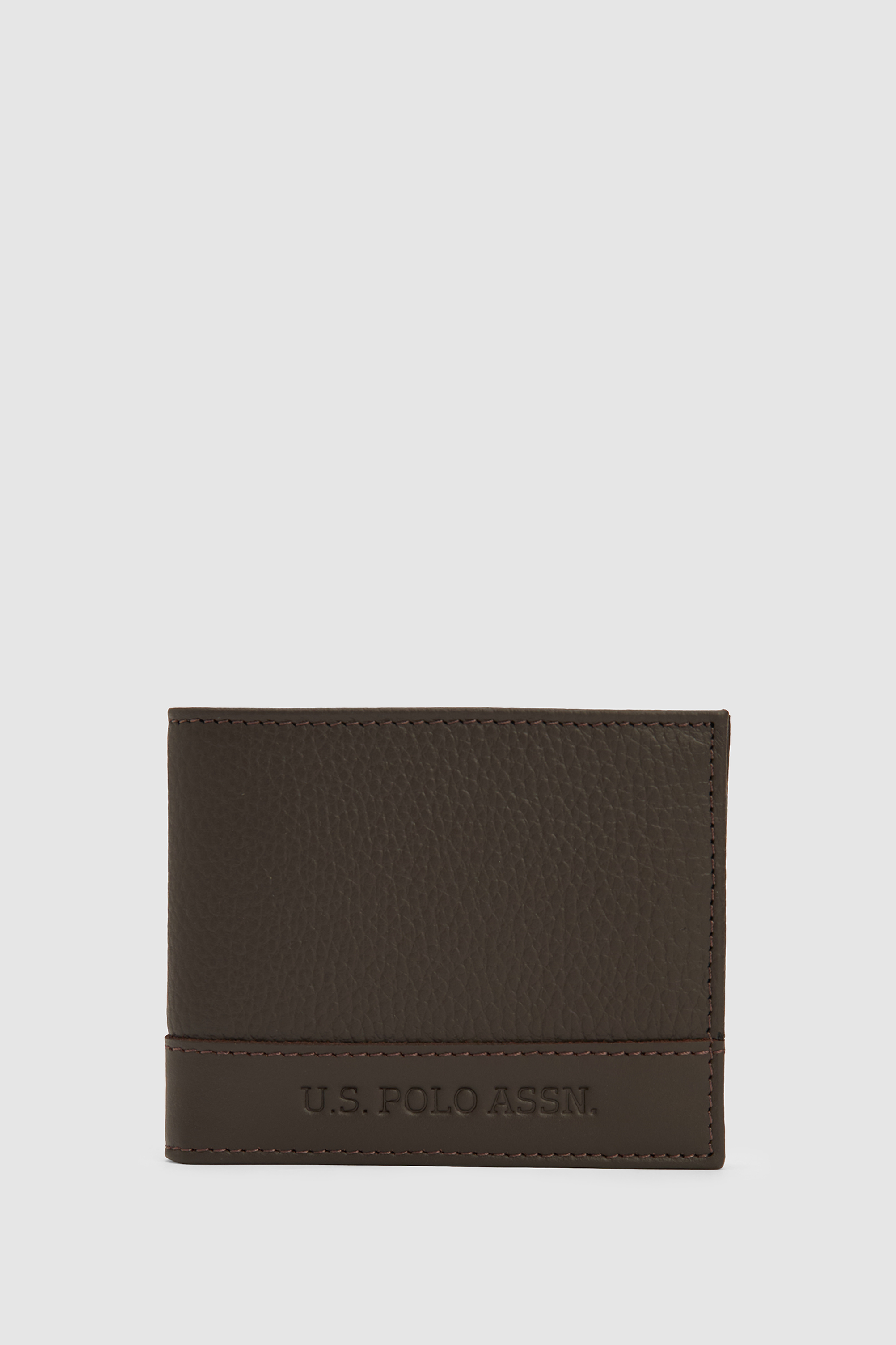 کیف پول قهوه ای استاندارد فیت مردانه یو اس پولو | US POLO ASSN