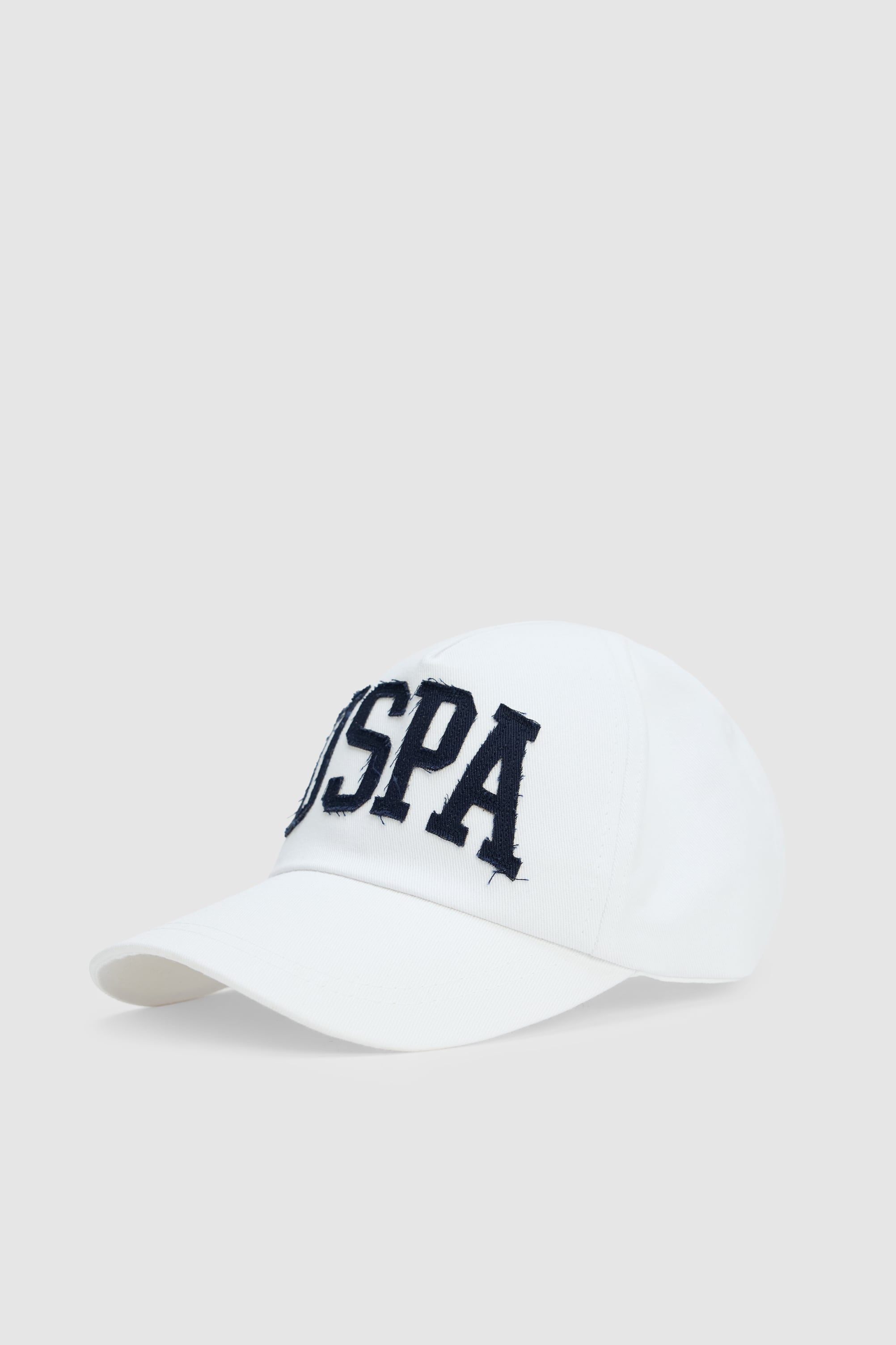 کلاه لبه دار سفید رگولار مردانه یو اس پولو | US POLO ASSN