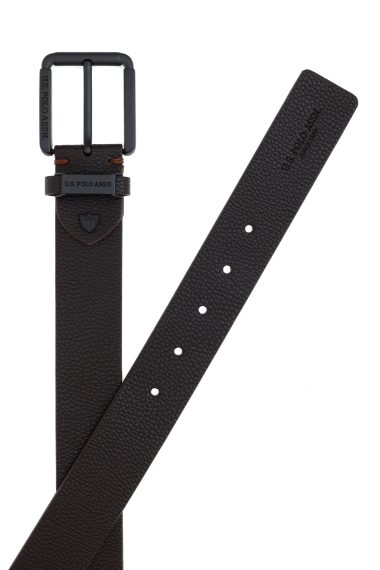 کمربند  قهوه ای  استاندارد فیت  مردانه یو اس پولو | US POLO ASSN