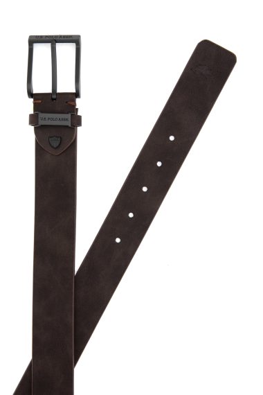 کمربند  قهوه ای  استاندارد فیت  مردانه یو اس پولو | US POLO ASSN