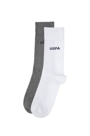 جوراب  خاکستری ملانژ  رگولار  مردانه یو اس پولو | US POLO ASSN