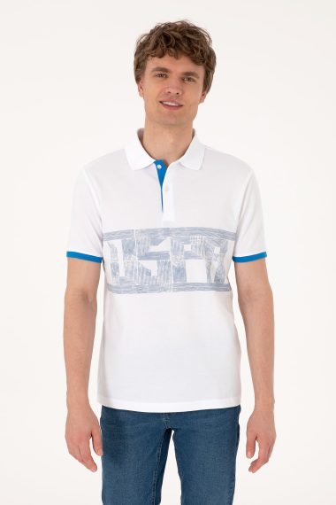 پولوشرت یقه پولو سفید  رگولار  مردانه یو اس پولو | US POLO ASSN
