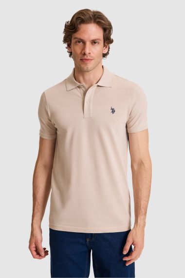 پولوشرت  خاکستری  اندامی  مردانه یو اس پولو | US POLO ASSN