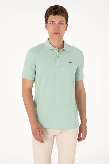 پولوشرت یقه پولو سبزآبی  رگولار  مردانه یو اس پولو | US POLO ASSN