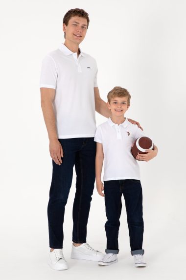 پولوشرت یقه پولو سفید  رگولار  مردانه یو اس پولو | US POLO ASSN