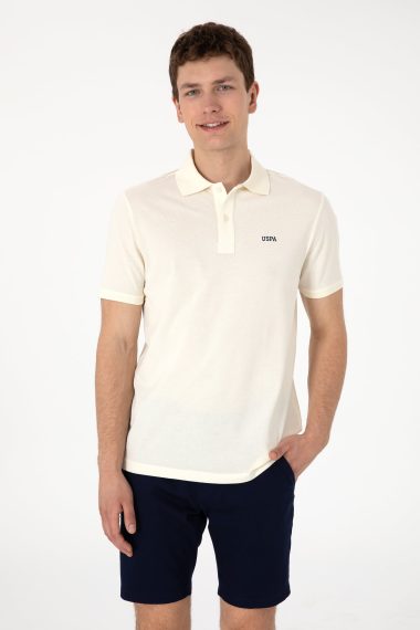 پولوشرت یقه پولو سفید  رگولار  مردانه یو اس پولو | US POLO ASSN