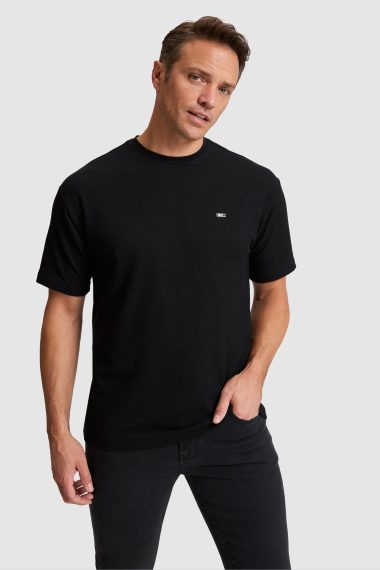 تی شرت یقه گرد  سیاه  ریلکس  مردانه یو اس پولو | US POLO ASSN