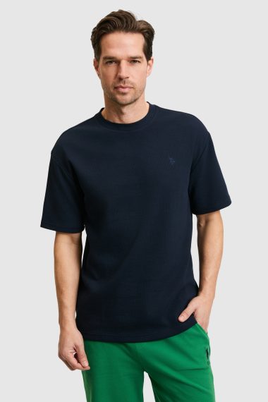 تی شرت یقه گرد  لاجورد  ریلکس  مردانه یو اس پولو | US POLO ASSN