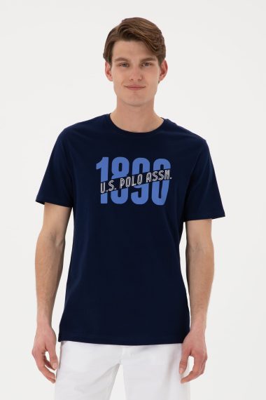 تی شرت یقه گرد  لاجورد  رگولار  مردانه یو اس پولو | US POLO ASSN
