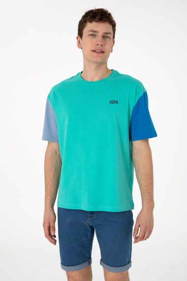 تی شرت یقه گرد یقه گرد نعناعی  ریلکس  مردانه یو اس پولو | US POLO ASSN
