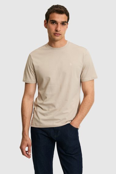 تی شرت یقه گرد  خاکستری  رگولار  مردانه یو اس پولو | US POLO ASSN