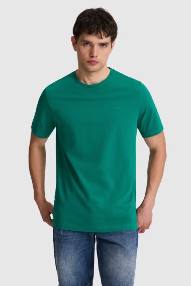 تی شرت یقه گرد  سبز تیره  رگولار  مردانه یو اس پولو | US POLO ASSN