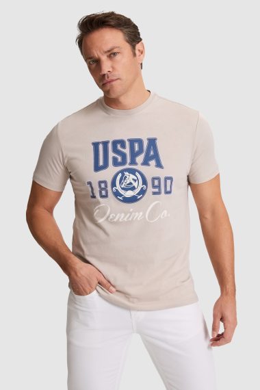 تی شرت یقه گرد  خاکستری  رگولار  مردانه یو اس پولو | US POLO ASSN
