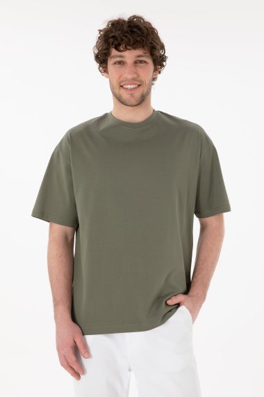 تی شرت یقه گرد یقه گرد ویزون  ریلکس آستین کوتاه مردانه یو اس پولو | US POLO ASSN
