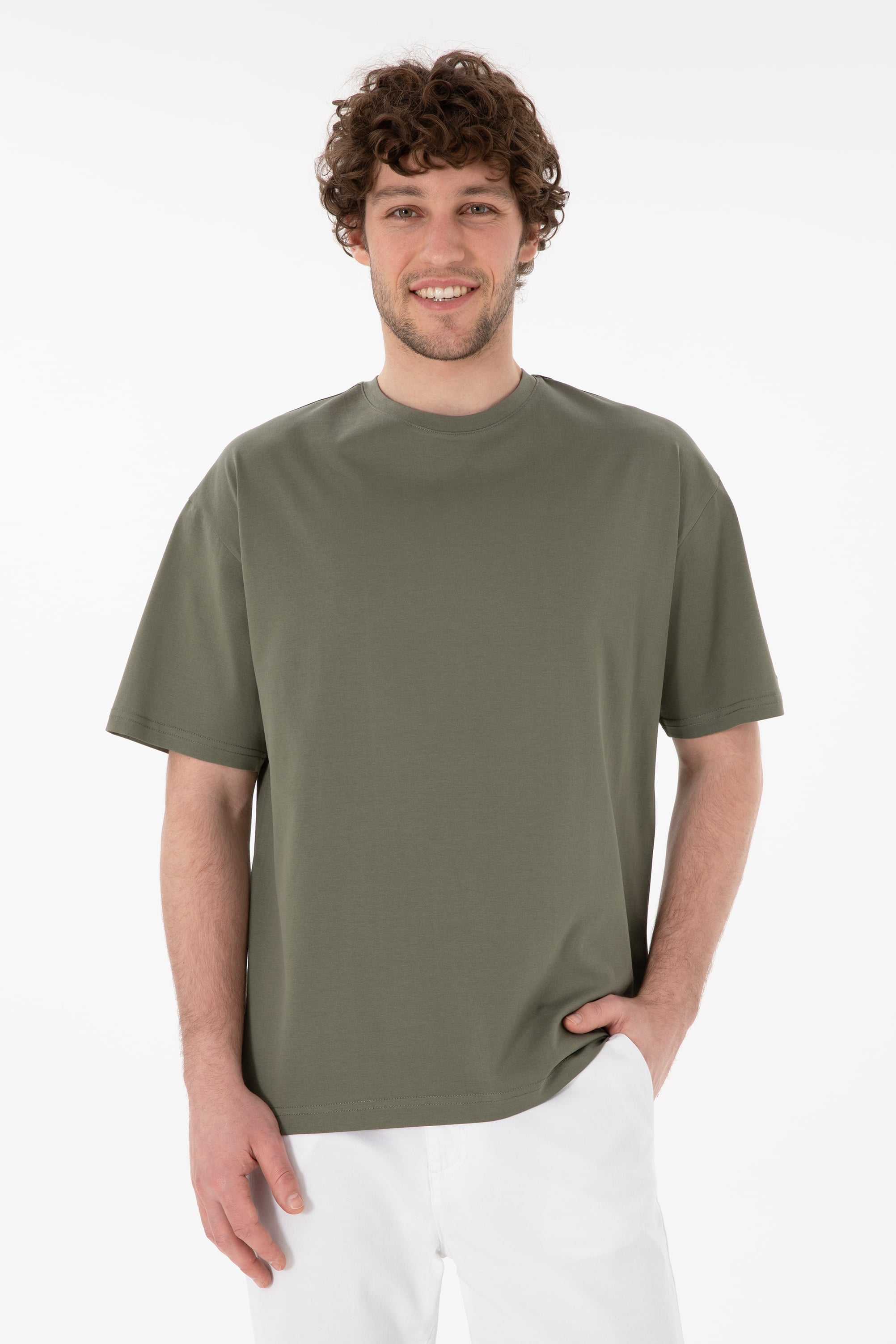 تی شرت یقه گرد یقه گرد ویزون ریلکس آستین کوتاه مردانه یو اس پولو | US POLO ASSN