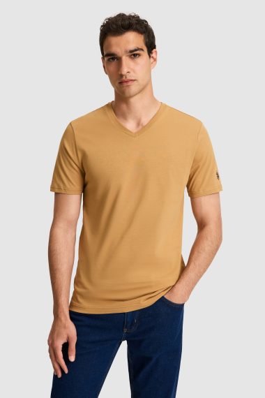 تی شرت یقه هفت  نارگیلی  رگولار  مردانه یو اس پولو | US POLO ASSN