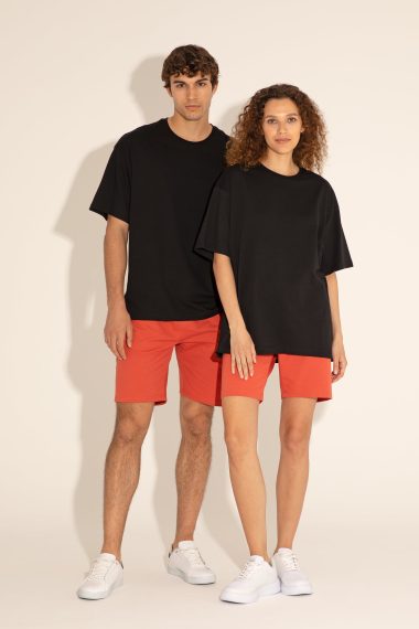 تی شرت یقه گرد یقه گرد سیاه  ریلکس آستین کوتاه مردانه یو اس پولو | US POLO ASSN