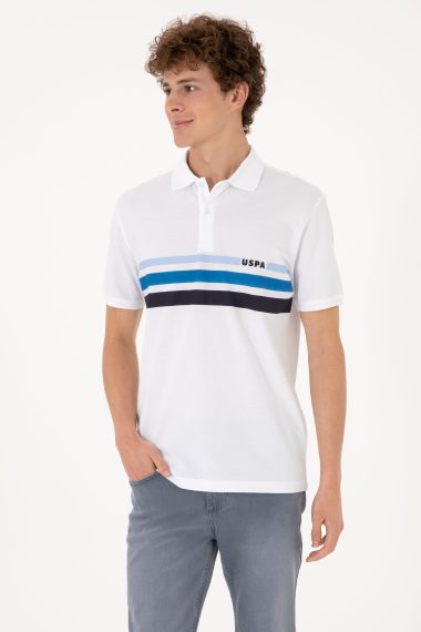 پولوشرت یقه پولو سفید  رگولار  مردانه یو اس پولو | US POLO ASSN