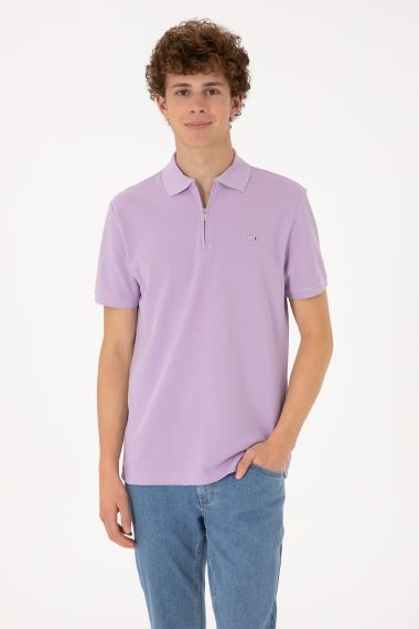 تی شرت یقه پولو یاسی  رگولار  مردانه یو اس پولو | US POLO ASSN