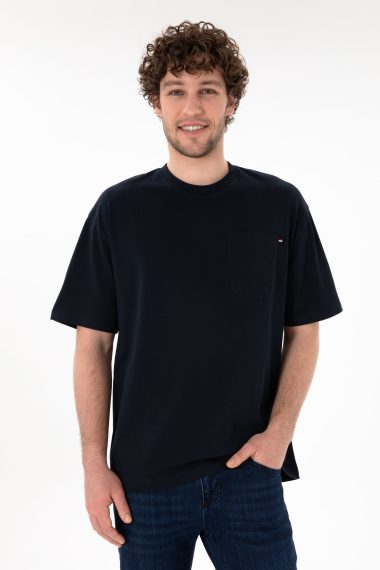 تی شرت یقه گرد یقه گرد لاجورد  ریلکس  مردانه یو اس پولو | US POLO ASSN
