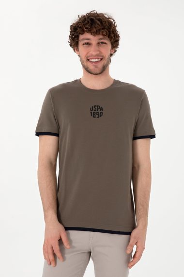 تی شرت یقه گرد یقه گرد ویزون  رگولار آستین کوتاه مردانه یو اس پولو | US POLO ASSN