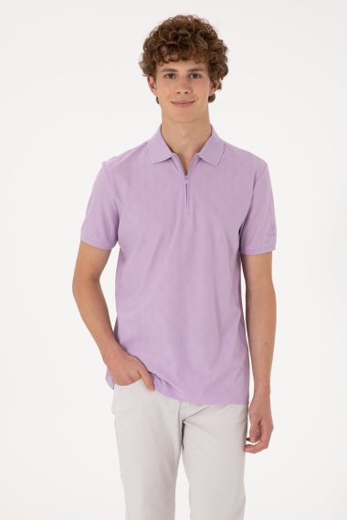 تی شرت یقه پولو یاسی  رگولار  مردانه یو اس پولو | US POLO ASSN