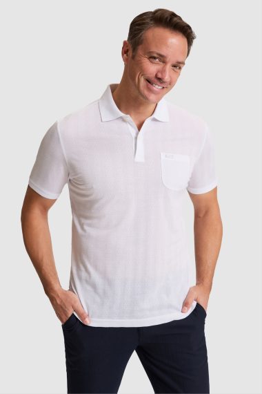 پولوشرت  سفید  رگولار  مردانه یو اس پولو | US POLO ASSN