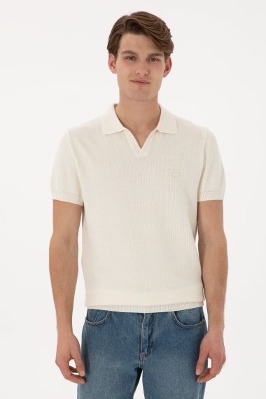 پولوشرت یقه پولو سفید  رگولار  مردانه یو اس پولو | US POLO ASSN