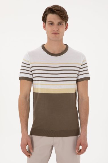 تی شرت یقه گرد یقه گرد ویزون  اندامی  مردانه یو اس پولو | US POLO ASSN