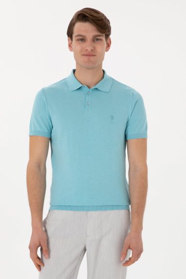 پولوشرت یقه پولو نیلی  رگولار  مردانه یو اس پولو | US POLO ASSN