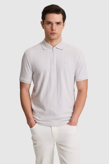 تی شرت  خاکستری روشن  رگولار  مردانه یو اس پولو | US POLO ASSN