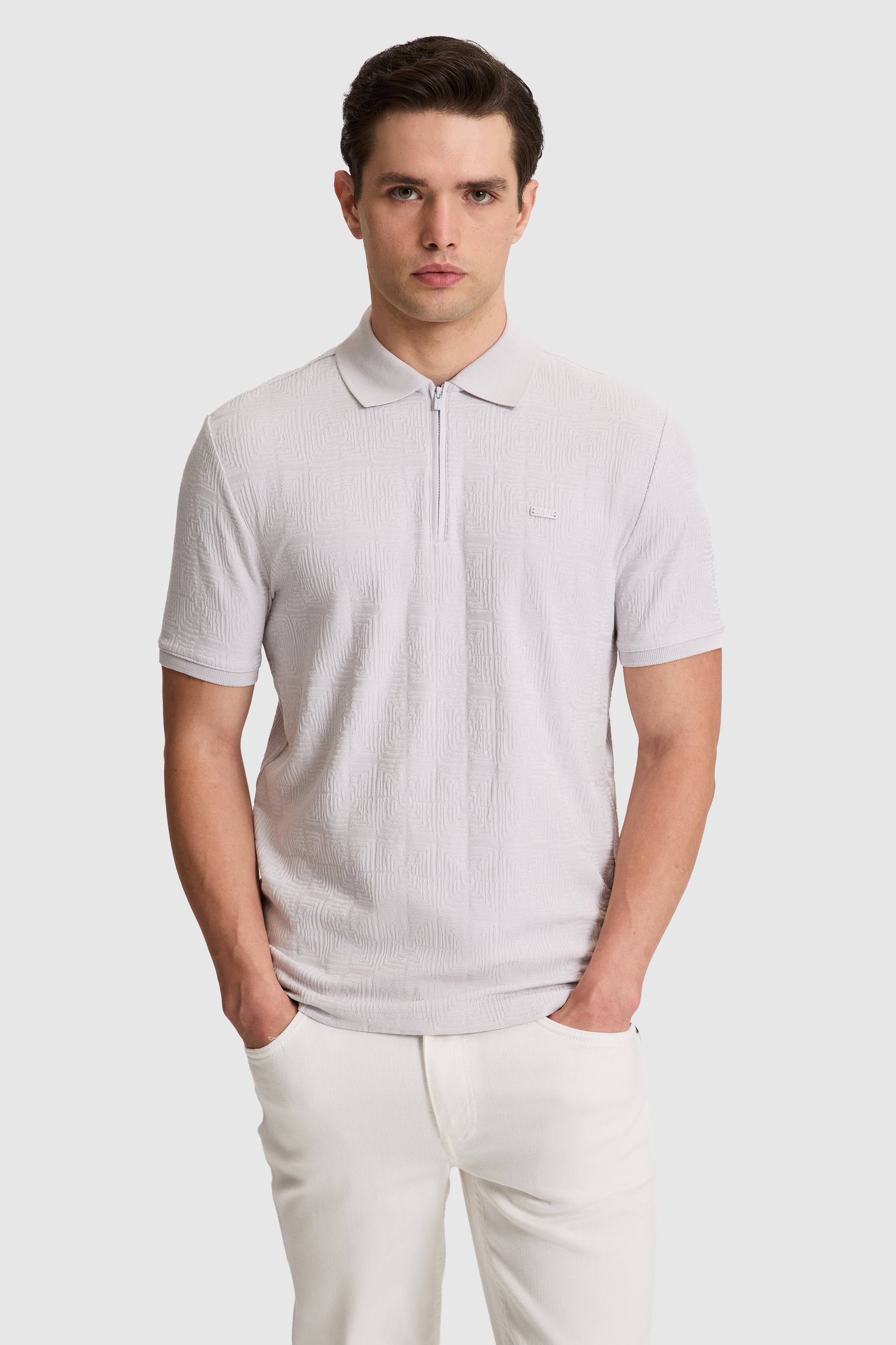 تی شرت خاکستری روشن رگولار مردانه یو اس پولو | US POLO ASSN