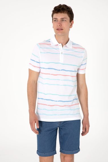 پولوشرت  سفید  رگولار  مردانه یو اس پولو | US POLO ASSN