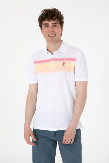 پولوشرت یقه پولو زرد  رگولار  مردانه یو اس پولو | US POLO ASSN