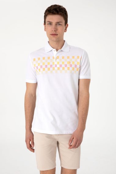 پولوشرت  زرد  رگولار  مردانه یو اس پولو | US POLO ASSN